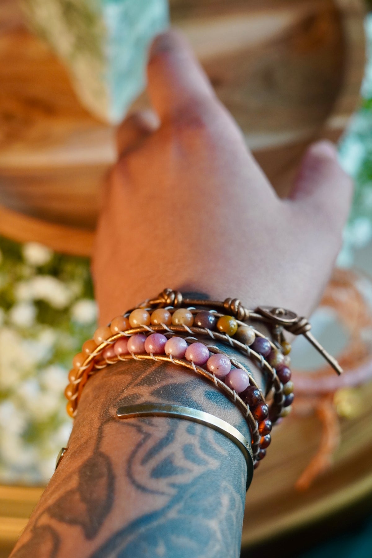 Sacred Ground - Three Wrap Bracelet