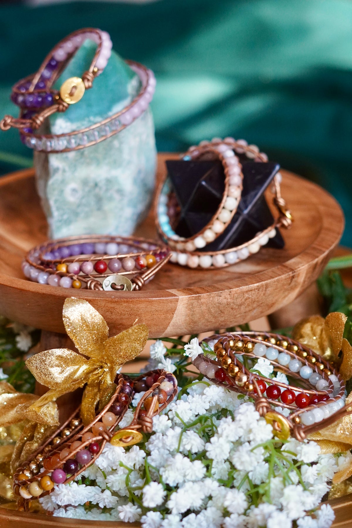 Quiet Alignment - Two Wrap Bracelet Large