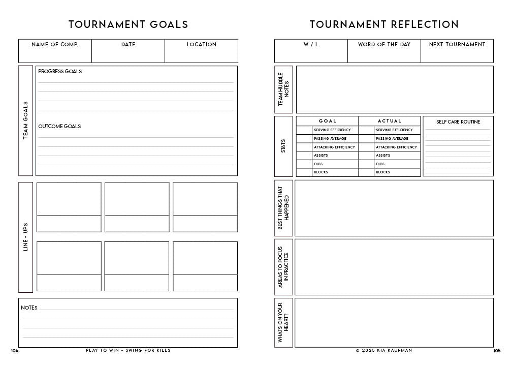 Leadership Lab: Mindset Coaching for Volleyball Coaches - Season Journal