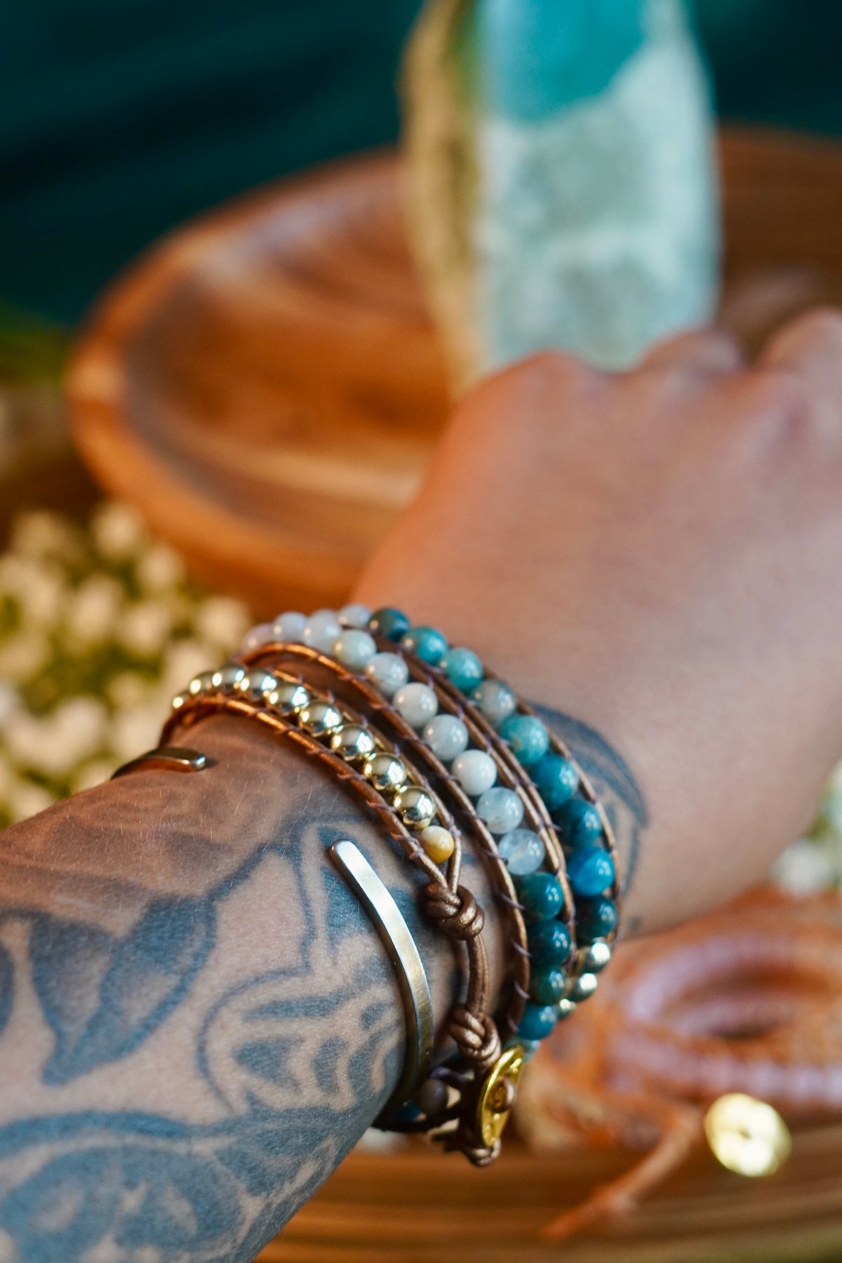 Still Waters - Three Wrap Bracelet