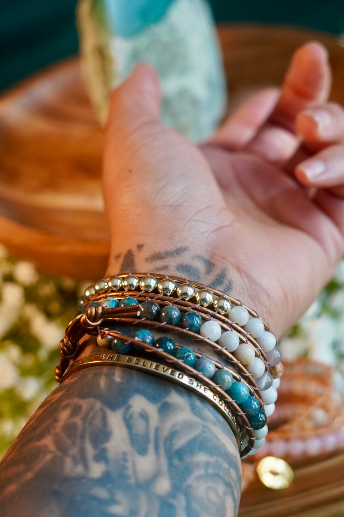 Still Waters - Three Wrap Bracelet