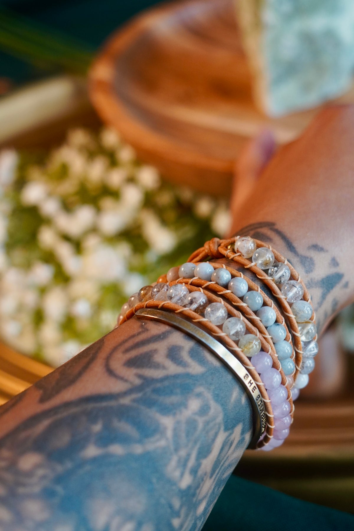 Soft Dawn - Three Wrap Bracelet