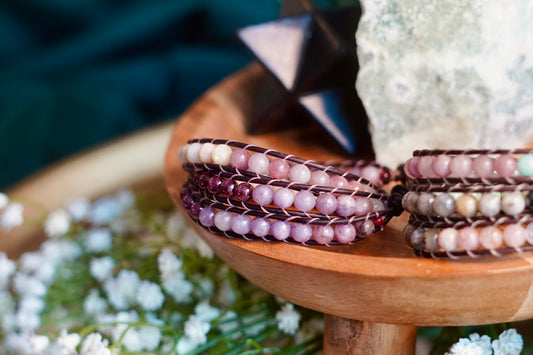 Gentle Firelight - Three Wrap Bracelet