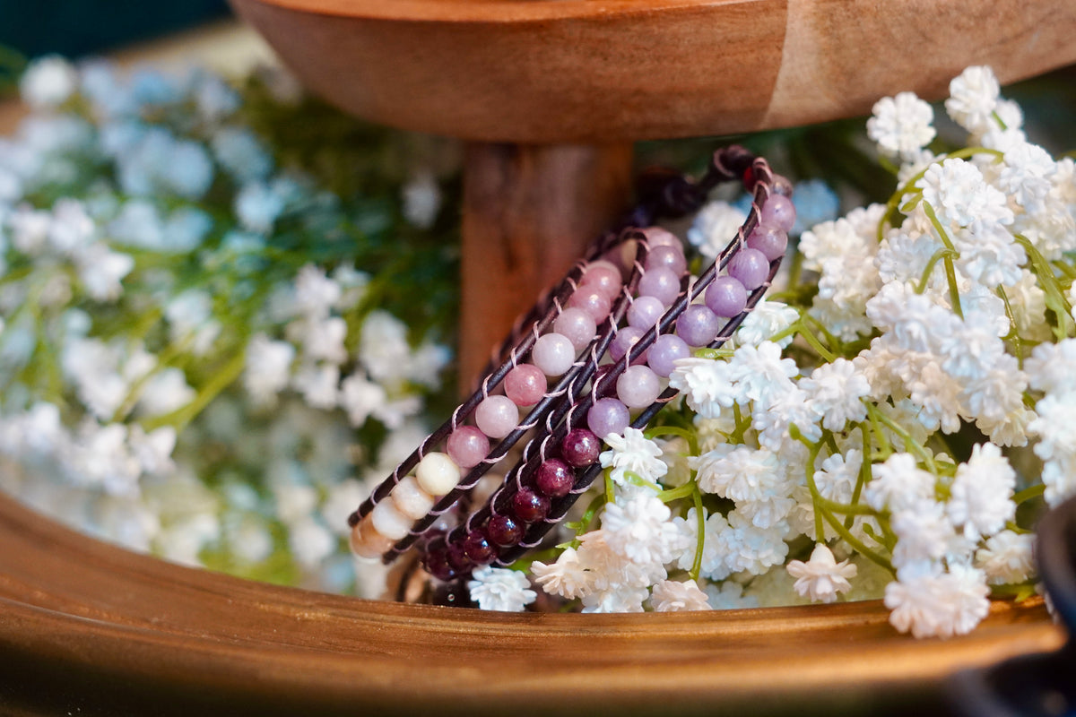 Gentle Firelight - Three Wrap Bracelet