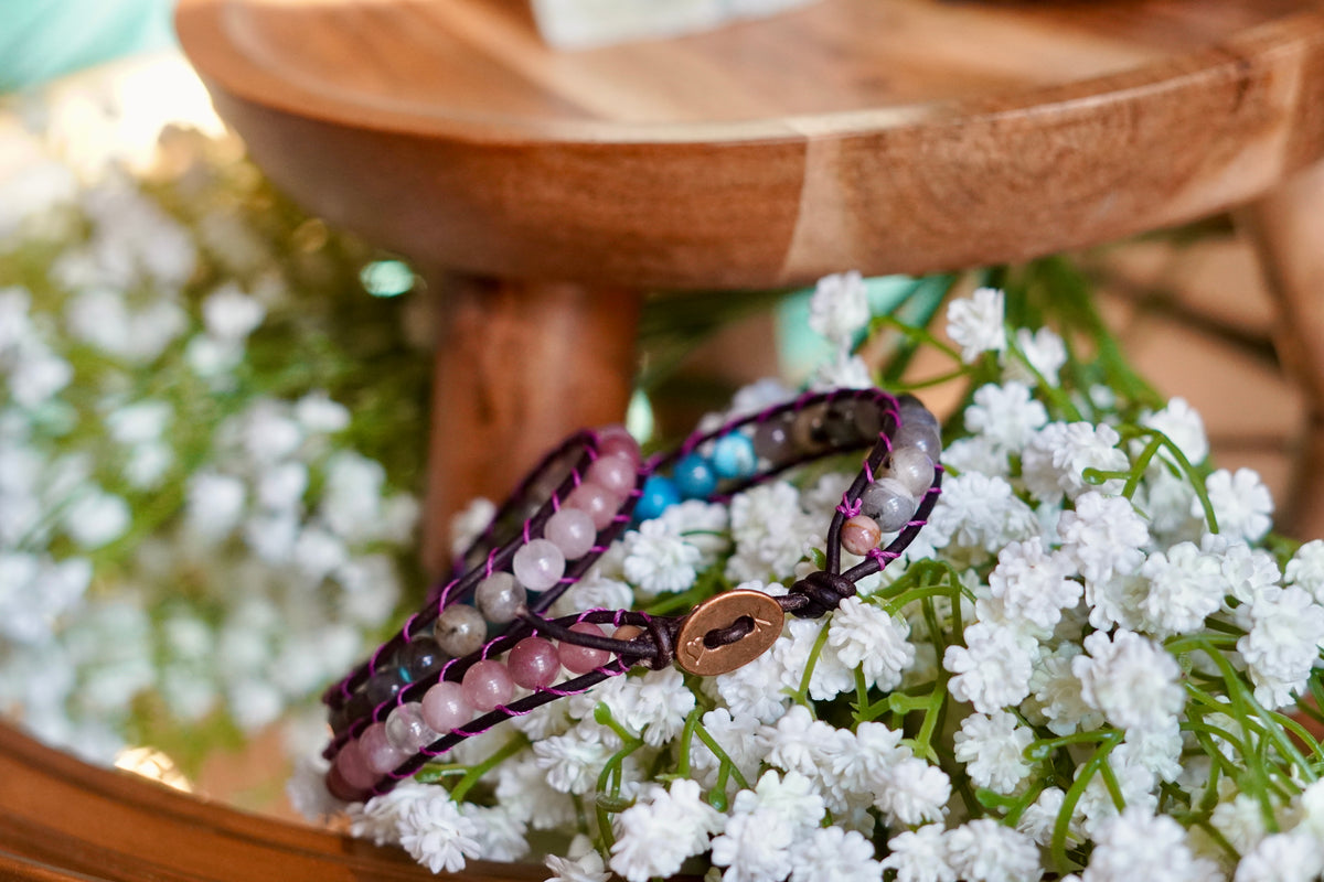 Open Current - Two Wrap Bracelet Small