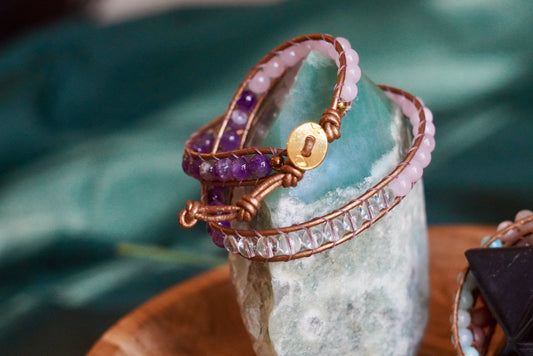 Quiet Alignment - Two Wrap Bracelet Large