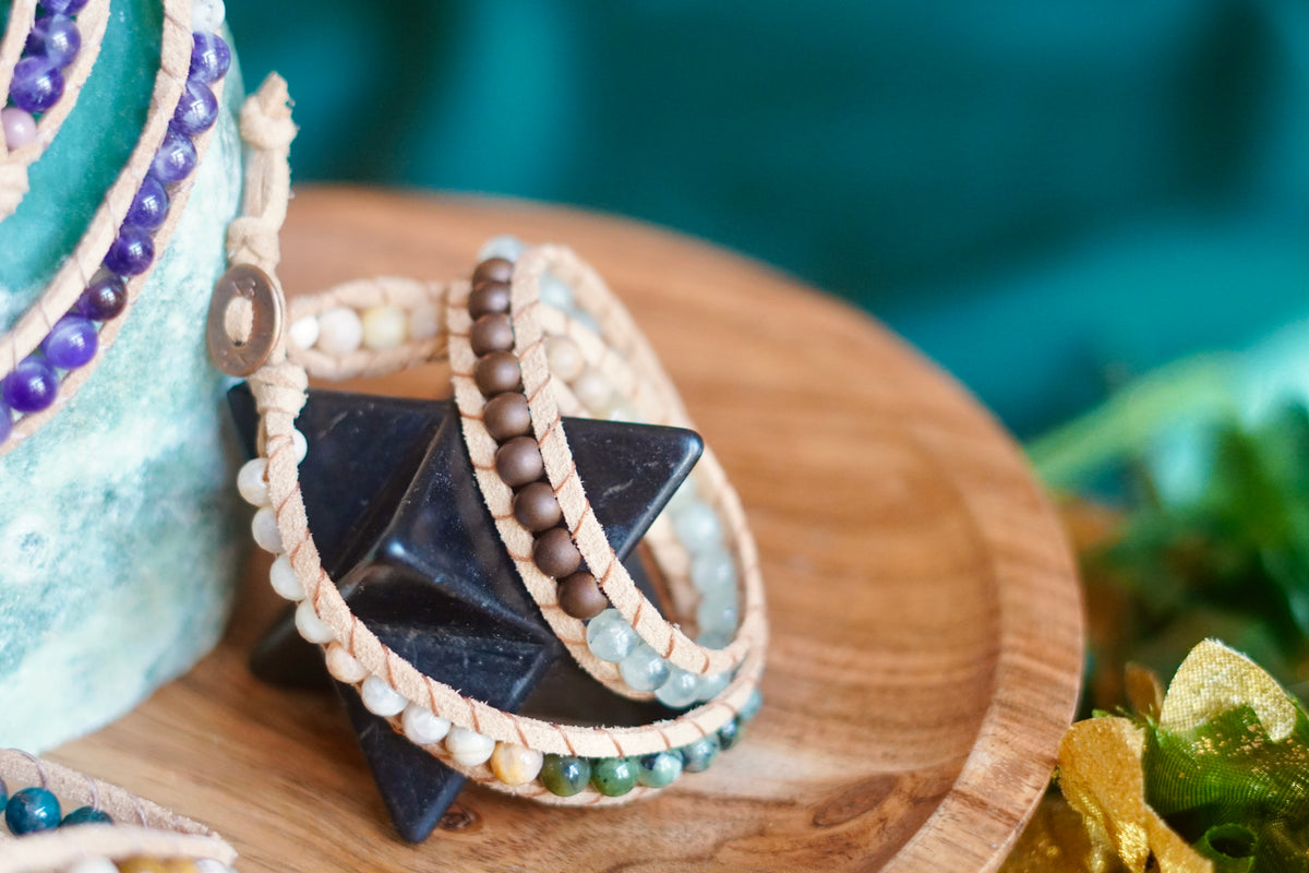 Rooted Light - Two Wrap Bracelet Medium